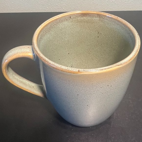Ruff Hewn Pottery Swirl Celadon Stoneware Mug w/ Brown Highlights & Speckles - Picture 5 of 8